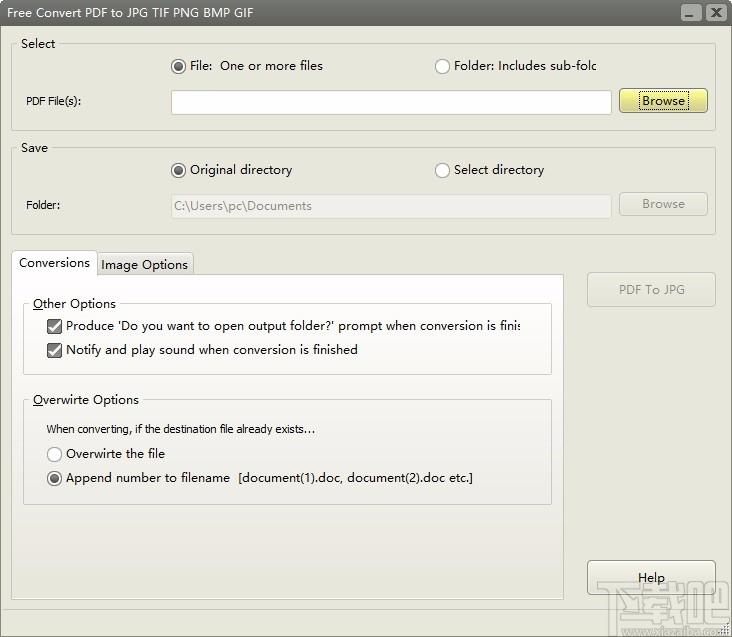 Free Convert PDF to JPG TIF PNG BMP GIF下载,PDF转图片转换器