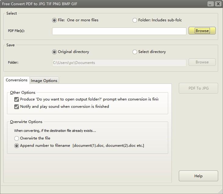 Free Convert PDF to JPG TIF PNG BMP GIF下载,PDF转图片转换器